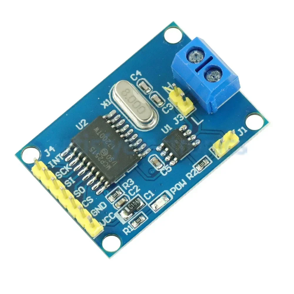 

MCP2515 CAN Bus Module Board TJA1050 Receiver SPI For 51 MCU ARM Controller NEW