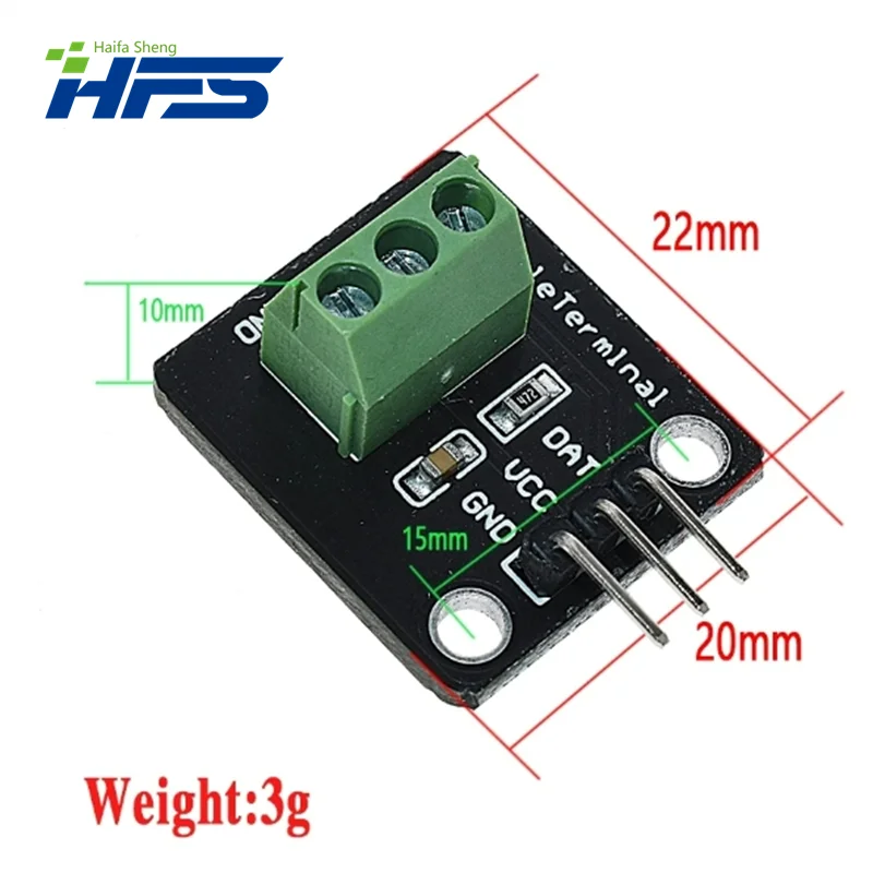 DS18B20 Sensor suhu modul Kit tahan air 100CM kabel Sensor Digital Stainless Steel Probe Terminal adaptor UNTUK Arduino