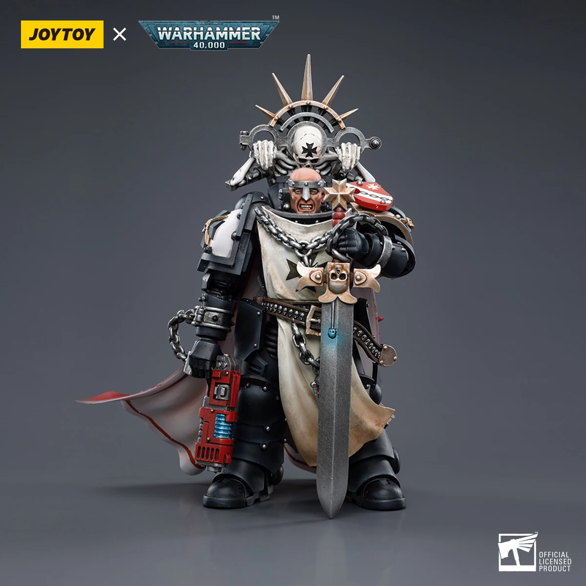 『In Stock』JOYTOY Warhammer 40K 1/18 Black Templars Marshal Baldeckrath 1 Pcs Anime Games Figure Toys Action Figures