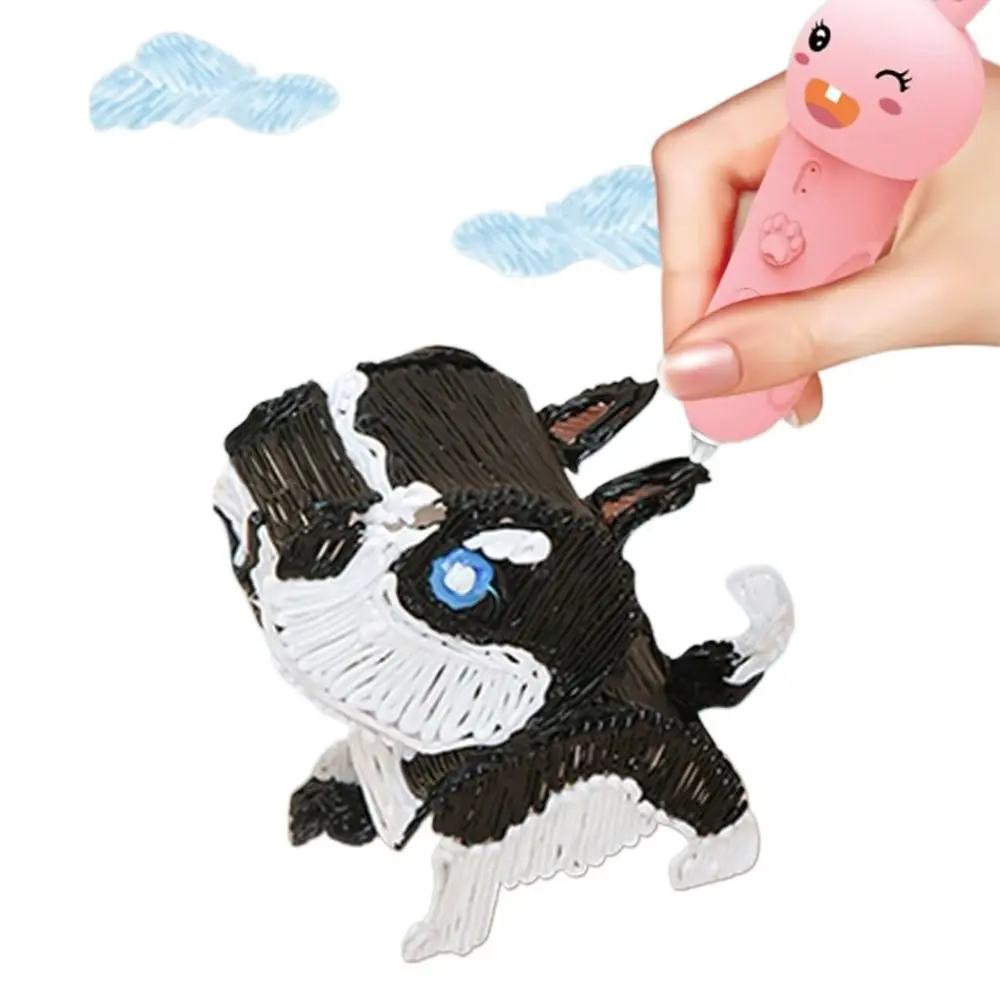 شكل حيوان الكتابة على الجدران خربش آمنة درجة حرارة منخفضة ثلاثية الأبعاد رسم طباعة القلم الفن الحرفية طابعة DIY رسم اللعب أقلام الطباعة ثلاثية الأبعاد #2