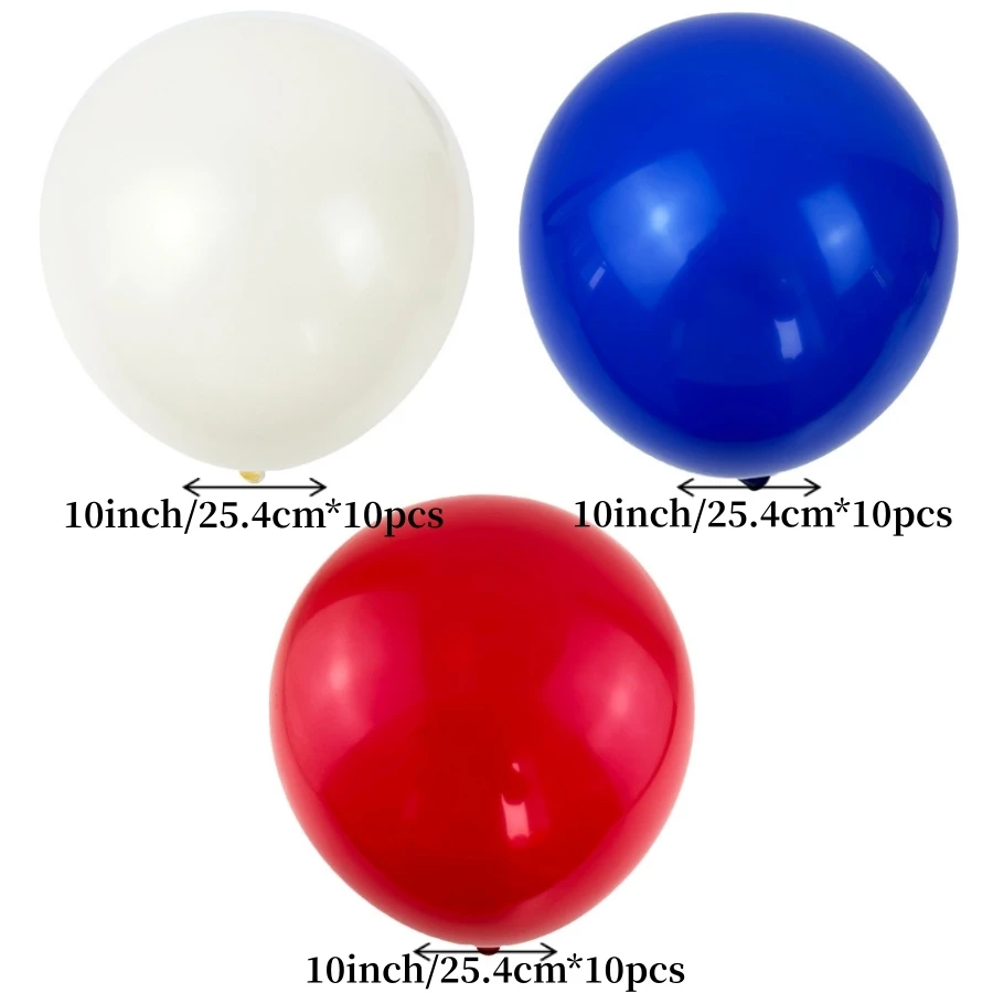 30pcs Nautical Independence Da Party decorations.graduations, birthdays,weddings anniversary parties.red white blue balloons