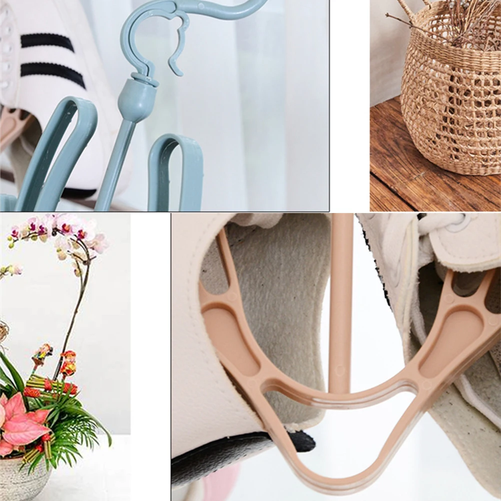 

2pcs Household Plastic Shoes Drying Rack Hanger Hook Hanging Shelf Organizer Lightweight Boot Shoe Rack Standshoes