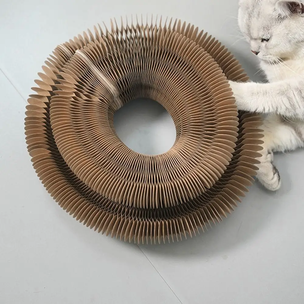 Magic Organ Kitty Kurlz Cat Toy Wear-Resistant Transformable Cat Scratcher No Crumbs Resistant To Scratching Ball Scratch Pad