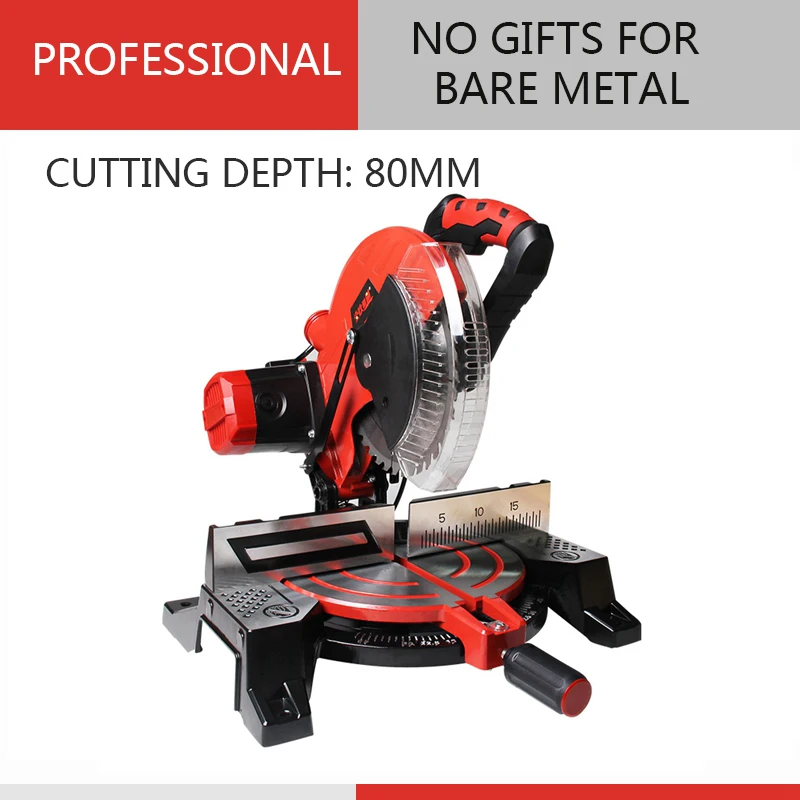 10 Inch Electric Saw Aluminum Machine 220V/1800W Multifunctional Circular Saw 45 Degree Cutting Miter Sawing Aluminum Machine