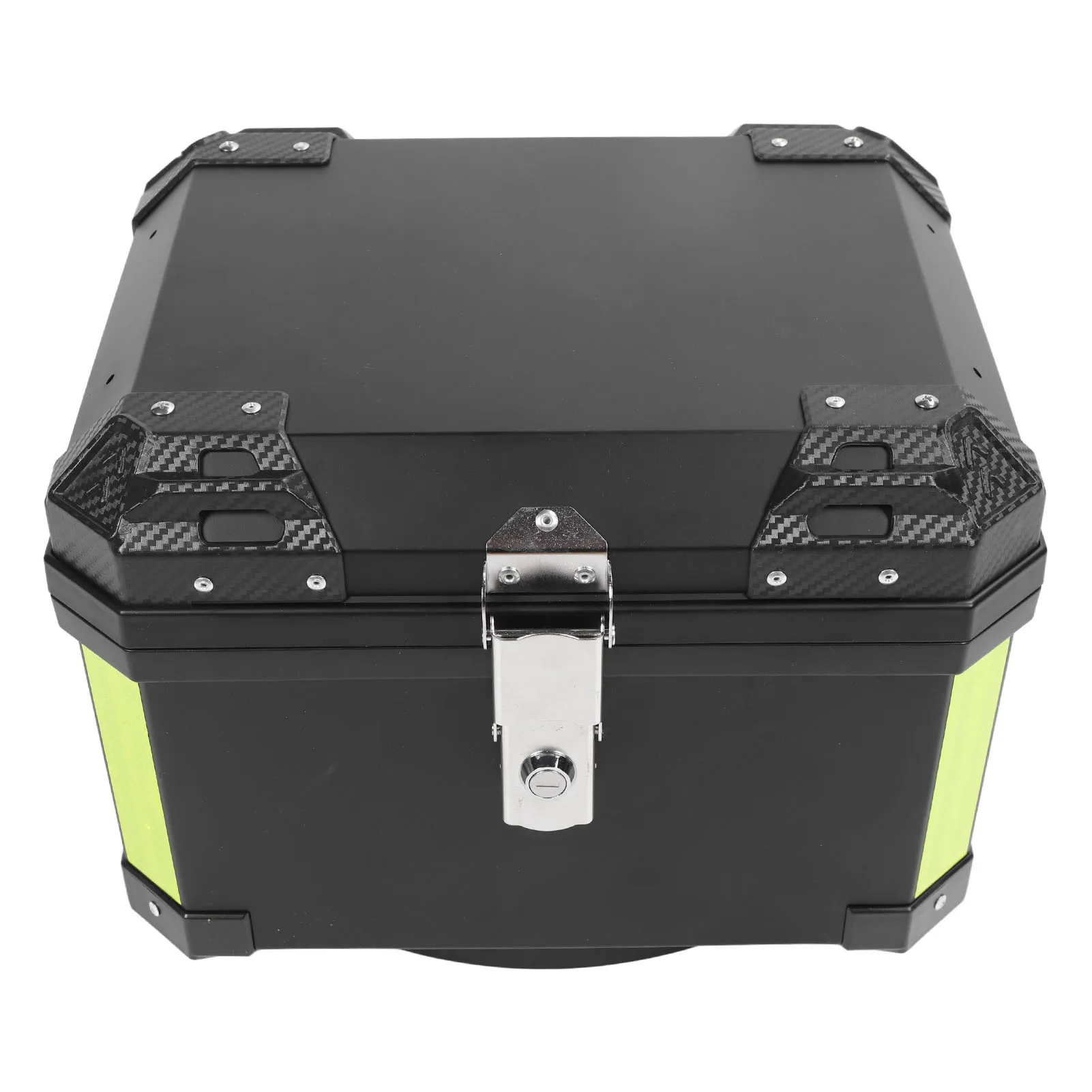 

Motorcycle Rear Top Case Motorcycle Rear Box Waterproof Large Capacity Motorcycle Tail Box with Soft Backrest Black