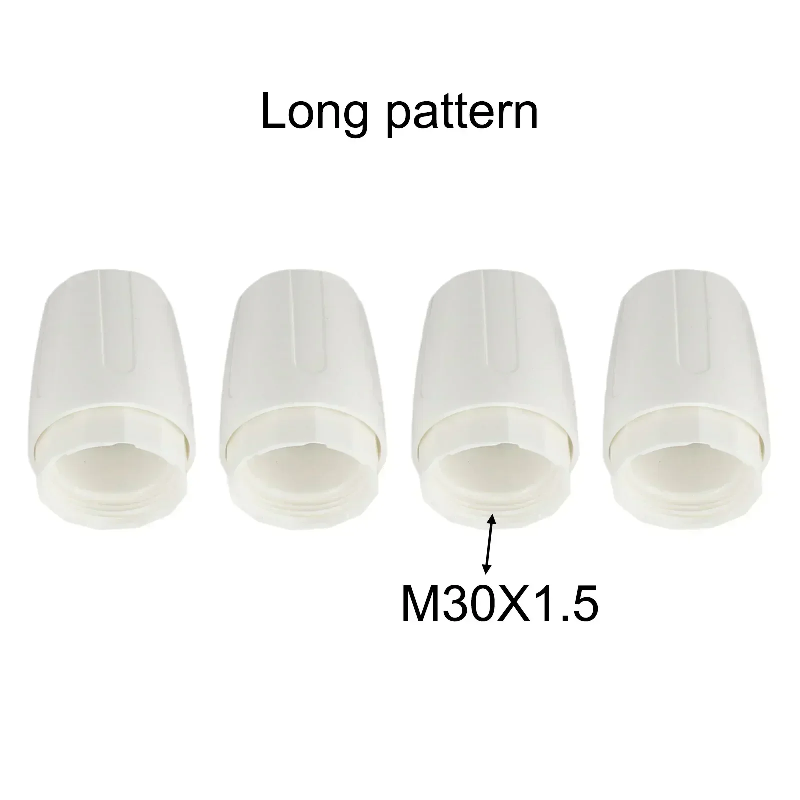 4pcs Radiator Valve Cap White Plastic Floor Heating Manifold Hand Wheel Switch M30x1.5 Thread Radiator Cap Floor Heating Parts