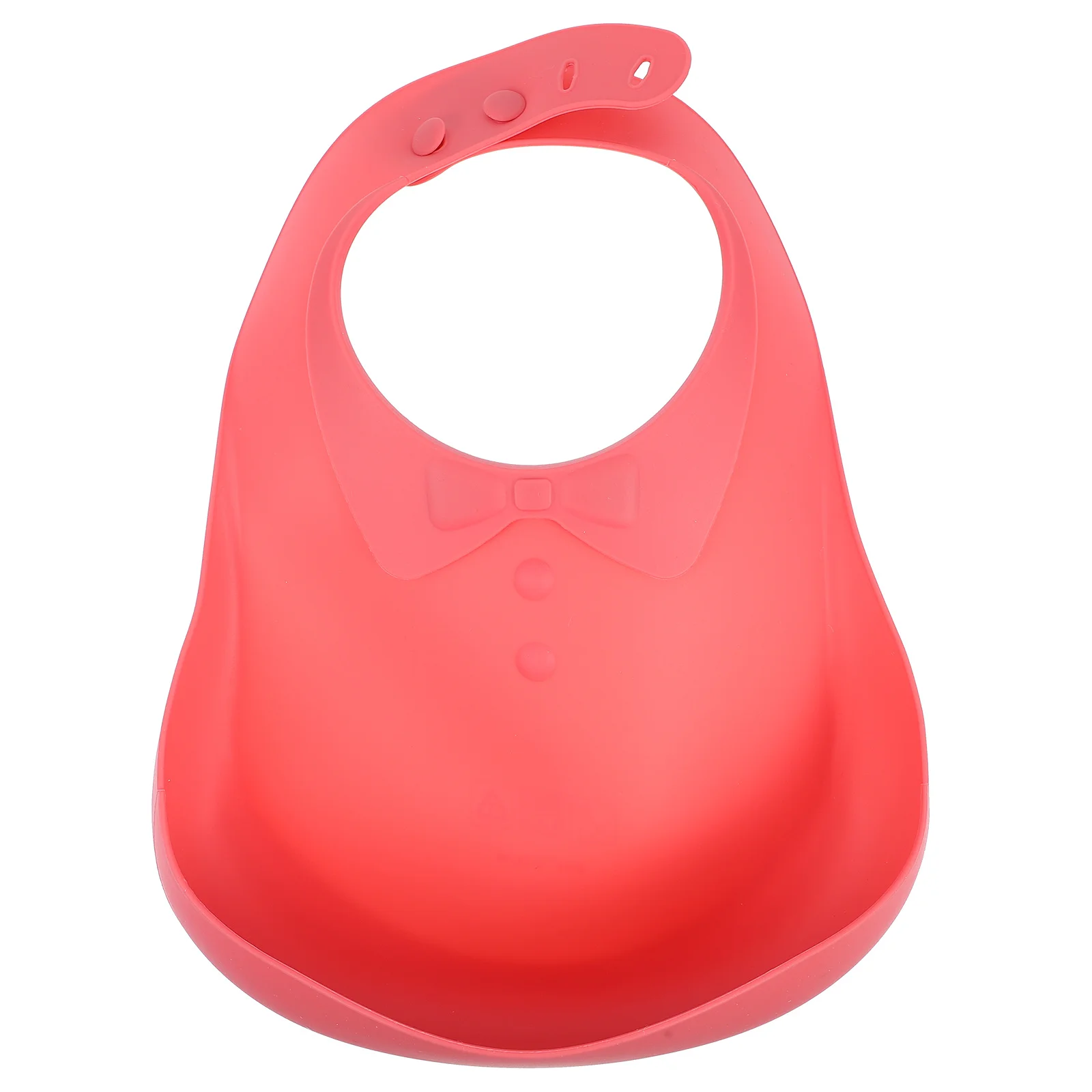 

Silicone Baby Bib Waterproof Adjustable 4-Level Soft Comfortable Cartoon Style Toddler Feeding Bib with Catcher