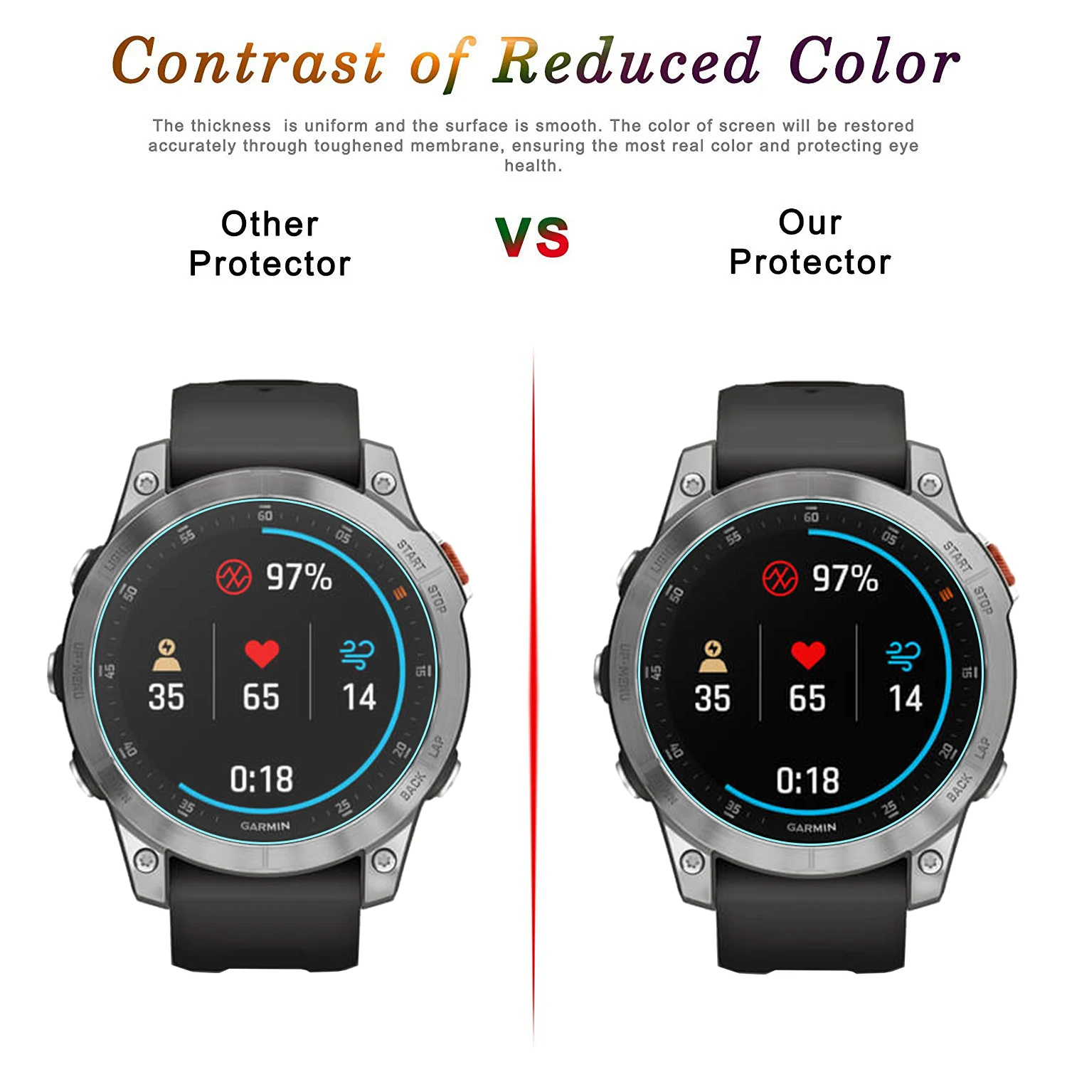 3 Dành Cho Garmin Epix (Gen 2) đồng Hồ Thông Minh Smartwatch Kính Cường Lực Độ Cứng 9H Chống Xước Chống Vỡ Bảo Vệ