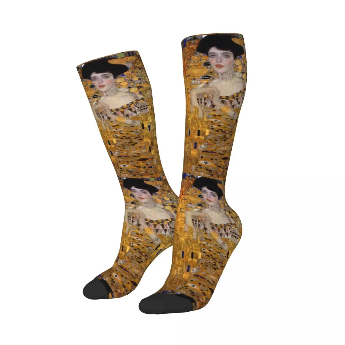 The Lady In Gold - Gustav Klimt Socks Harajuku Stockings All Season Long Socks Accessories for Man's Woman's Birthday Present