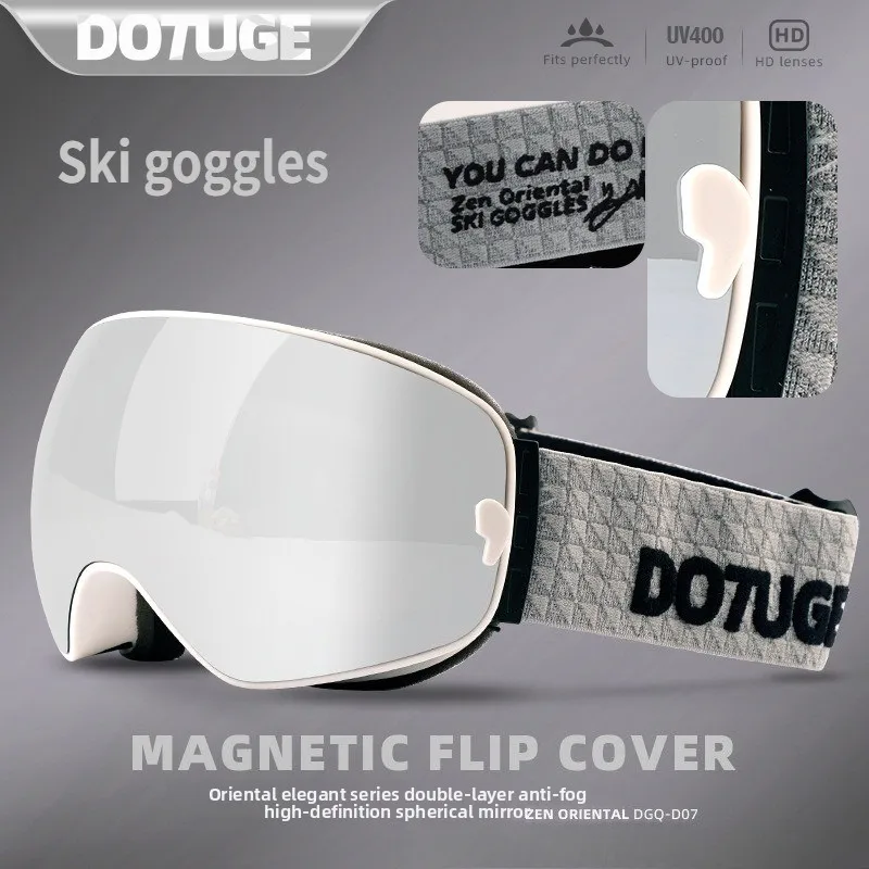 

DOTUGE Ski Goggles Anti Fog Snow Goggles for Men Women Cylindrical Lens Winter Sports Snowboarding Mountain Climbing
