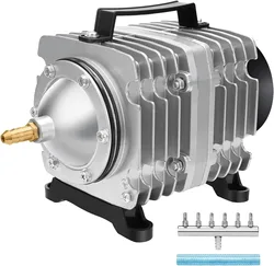 18W 25W 35W Ad Alta Potenza E-magnete Pompa di Aria Stagno di Pesci Pompa di Ossigeno Compressore per stagno Aria Aeratore Pompa Bubble Acquario ACO-001