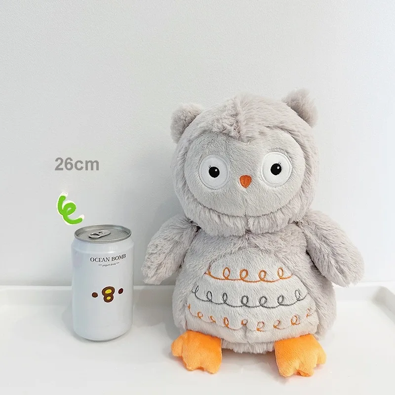 26cm Cute Owl Plush Toys Kawaii Cartoon Nighthawk Doll Soft Simulation Stuffed Eagle Animal Sleep Pillow Xmas Gift for Kids