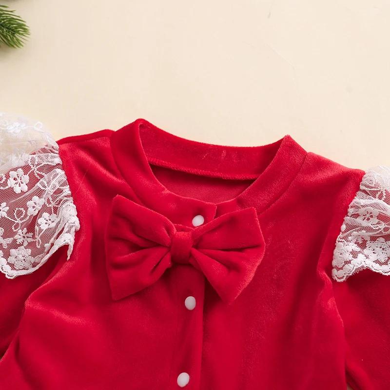 Vestido de niña con estampado floral y mangas con volantes, detalle de lazo y botones en la parte delantera, trajes elegantes para ocasiones especiales