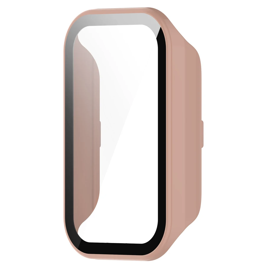 Étui de protection + film de verre pour Xiaomi Smart Band 8, coque de protection d'écran de montre intelligente active, pare-chocs pour Mi Band 8, couverture active