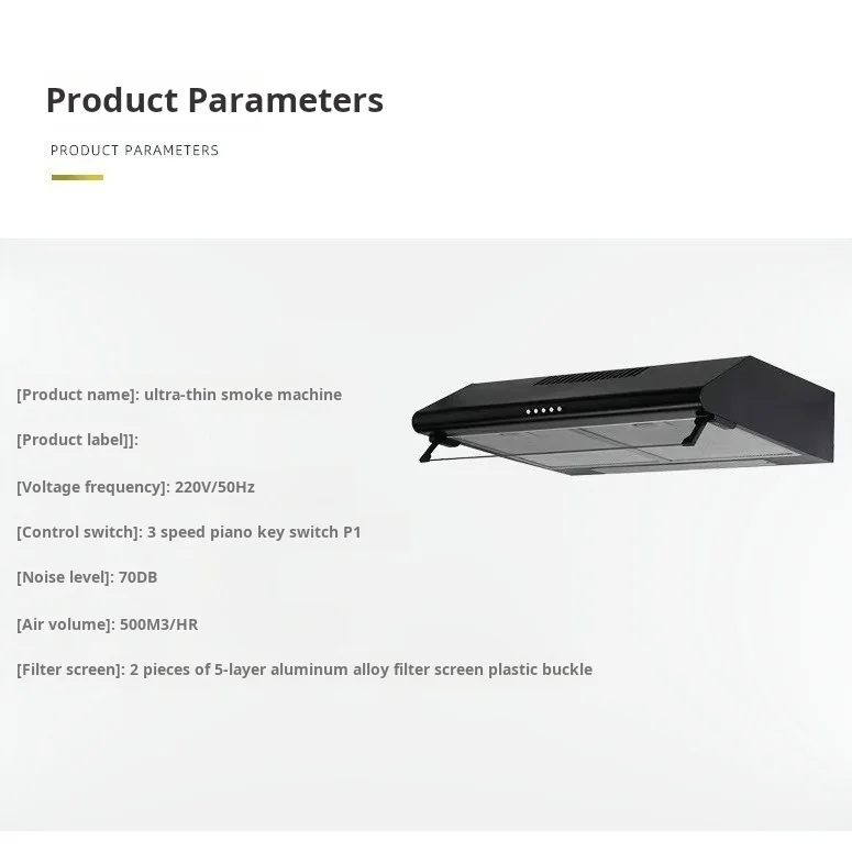 Cappa da cucina ultrasottile larghezza 600 per cappa da cucina semplice con aspirazione superiore domestica