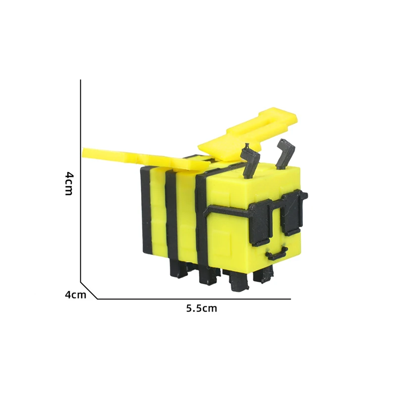 سلسلة مفاتيح مطبوعة ثلاثية الأبعاد تنمو حديقة منتج جديد في المخزون تمثال الثعلب النحل عمل أرقام شخصيات كرتونية Evoker هدايا عيد ميلاد souve
