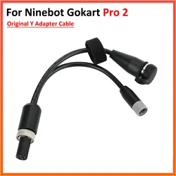 Original Y-type Adapter Cable For Ninebot Gokart Pro 2 Kart Kit 2 Rear Frame Wire Charging Conversion Parts