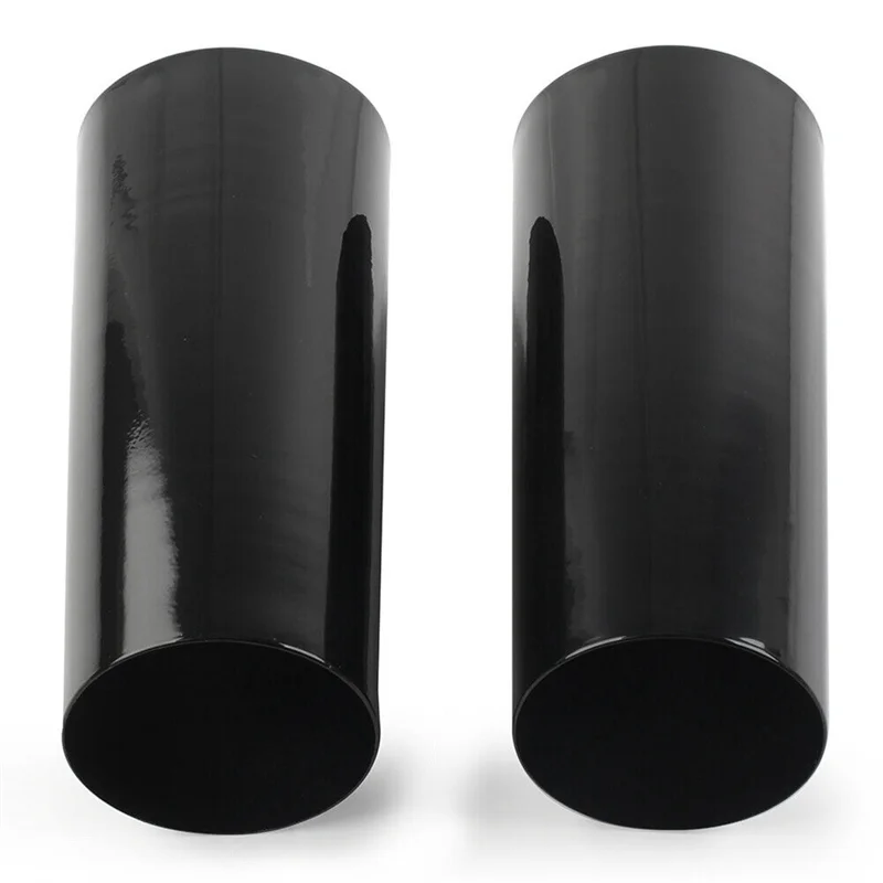 

Leading-Edge-2PCS Smooth Fork Tube Slider Covers Cowbells Replacement Accessories Fit For Electra Tri Glide FLHX, +2Inch