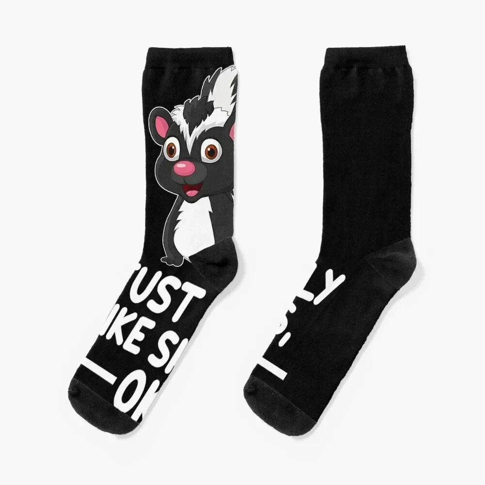 I Just Really Like Skunks Ok Funny Skunk Premium Socks new in's christmass gift Boy Socks Women's