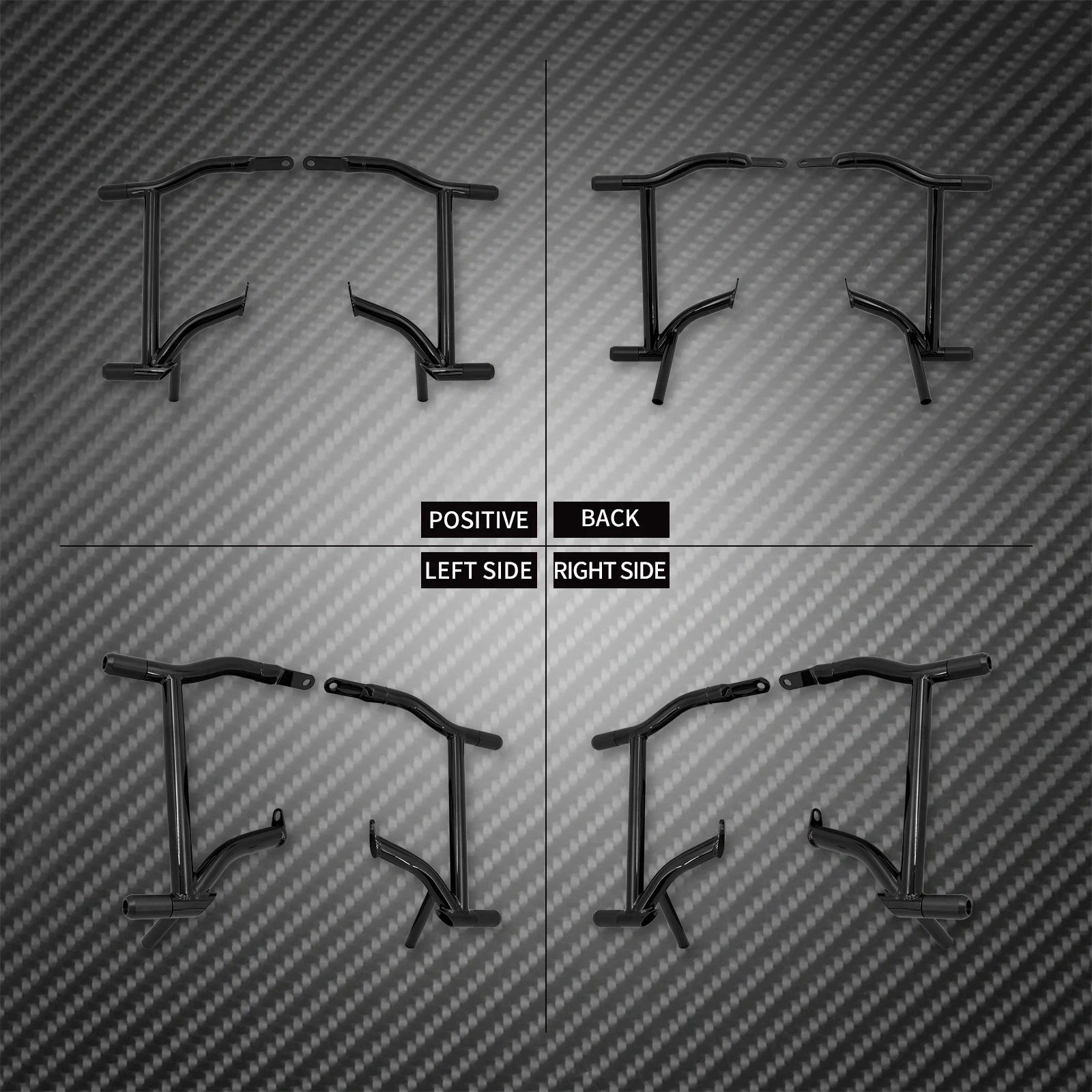 Motorcycle Rear Crash Bars Saddlebags Guards Rails Bracket For Harley Touring Road King Electra Street Glide FLHX FLTRX 1996-UP