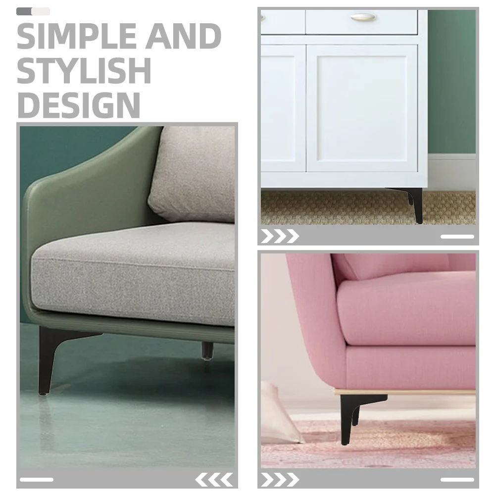 

4Pcs Metal Furniture Legs Triangle Support Sofa Coffee Table Cabinet Replacement Feet Metal Table Legs Triangle Sofa Support