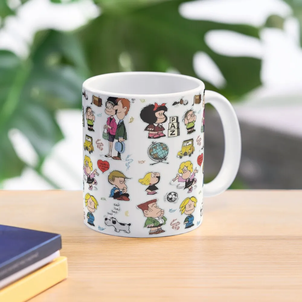 

Mafalda and her characters Coffee Mug Coffee Cup Sets Mugs For Tea Espresso Cup