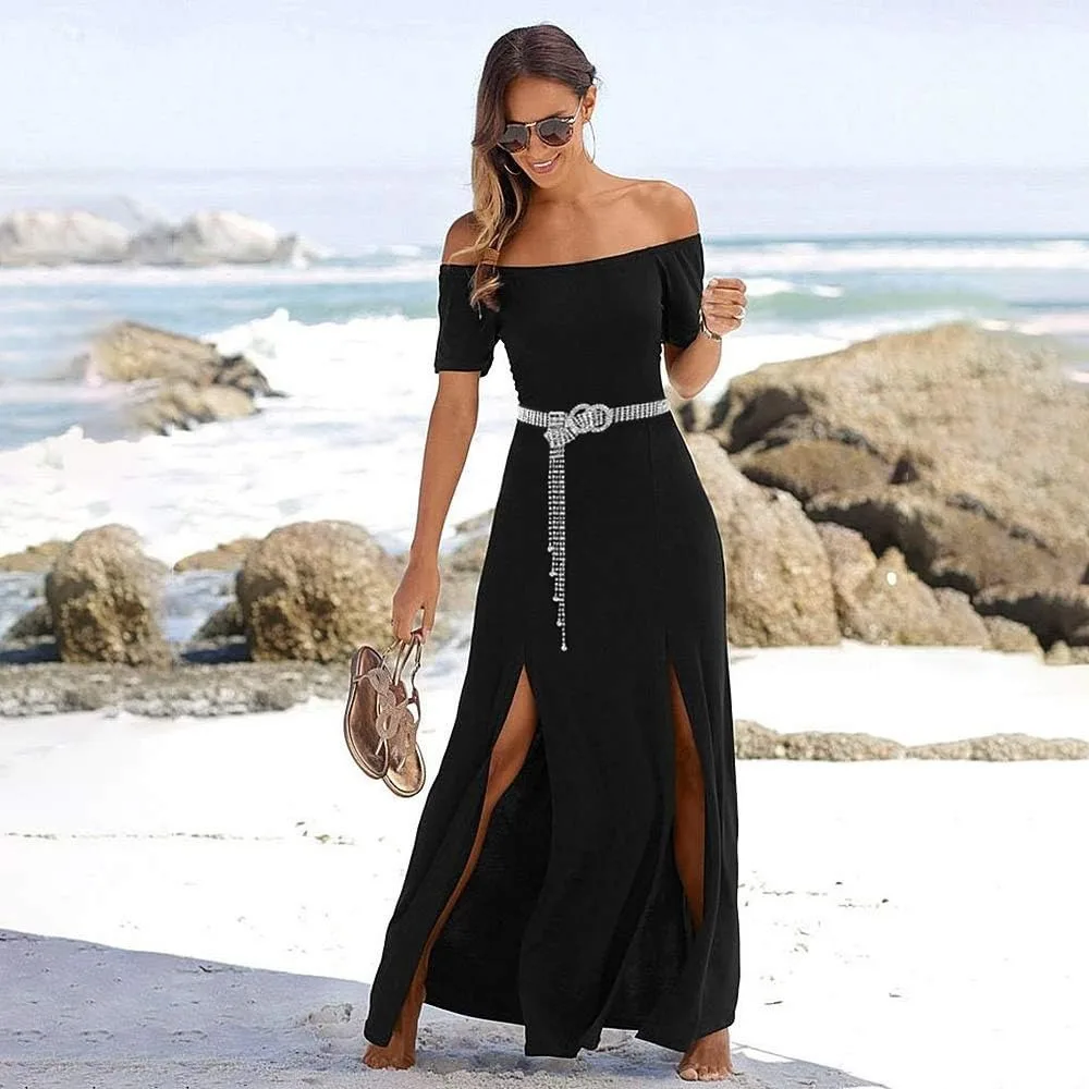 クリスタルベルト 女性用 ラインストーン ウエストバンドベルト ドレス用 スパークル Oリング チェーン ギフト