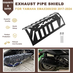 Motorcycle CNC Exhaust Pipe Shield Protector Heat Shield Cover Guard Decorative For YAMAHA XMAX 300 XMAX 300 250 2017-2023 2024