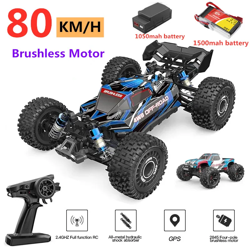 

Professional 80KM/H Brushless RC Car 2.4G 4WD Remote Control Car Toy High-Speed Off-Road Buggy Climbing Vehical With 3S battery