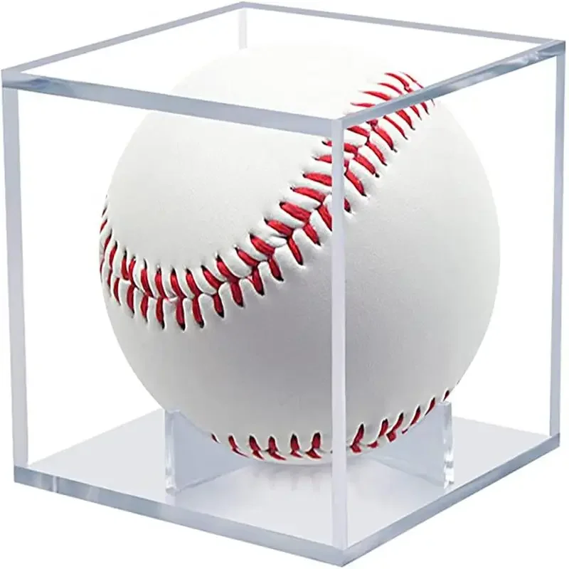 Quality AcrylicNo. 9 Baseball Box Display Golf Tennis Ball Transparent Case For Souvenir Storage Box Holder Uv Protection Dust