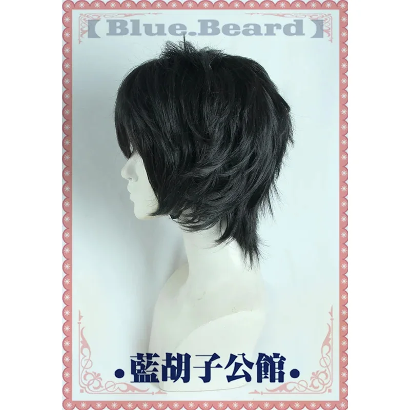 2025 aaa المحقق كونان ماتسودا جينبي شعر مستعار تأثيري أسود قصير مقاومة للحرارة الشعر الاصطناعية هالوين كرنفال لعب الأدوار