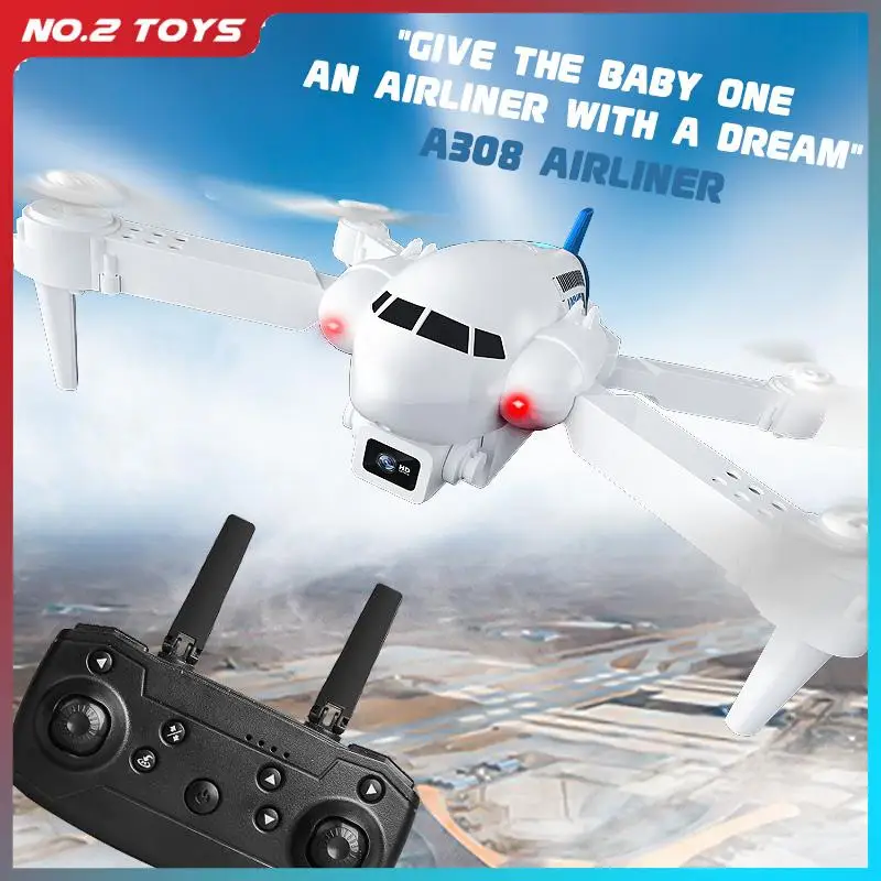 4K HD мини-Дрон на радиоуправлении складной самолет аэрофотосъемка умный Радиоуправляемый квадрокоптер пассажирский самолет искусственный подарок для детей игрушка