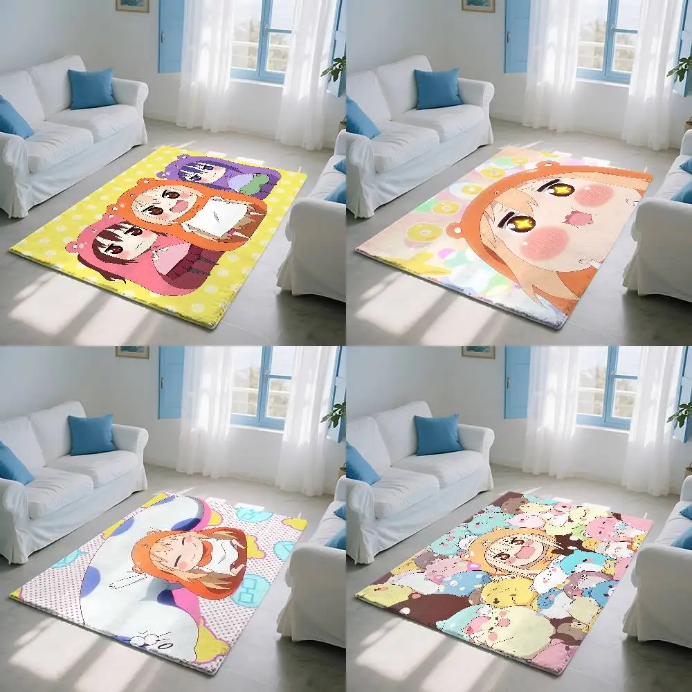 Cute Umaru-chan Floor Mat Printed Flannel , Suitable For Bathrooms, Kitchens, Entrances, And Other Decorate Home