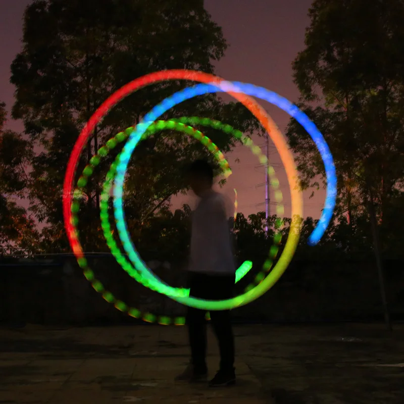 Buikdansballen RGB Glow LED POI Gegooid Ballen voor Stage Performance Hand Props Accessoires Nachtshow Feestartikelen Geschenken