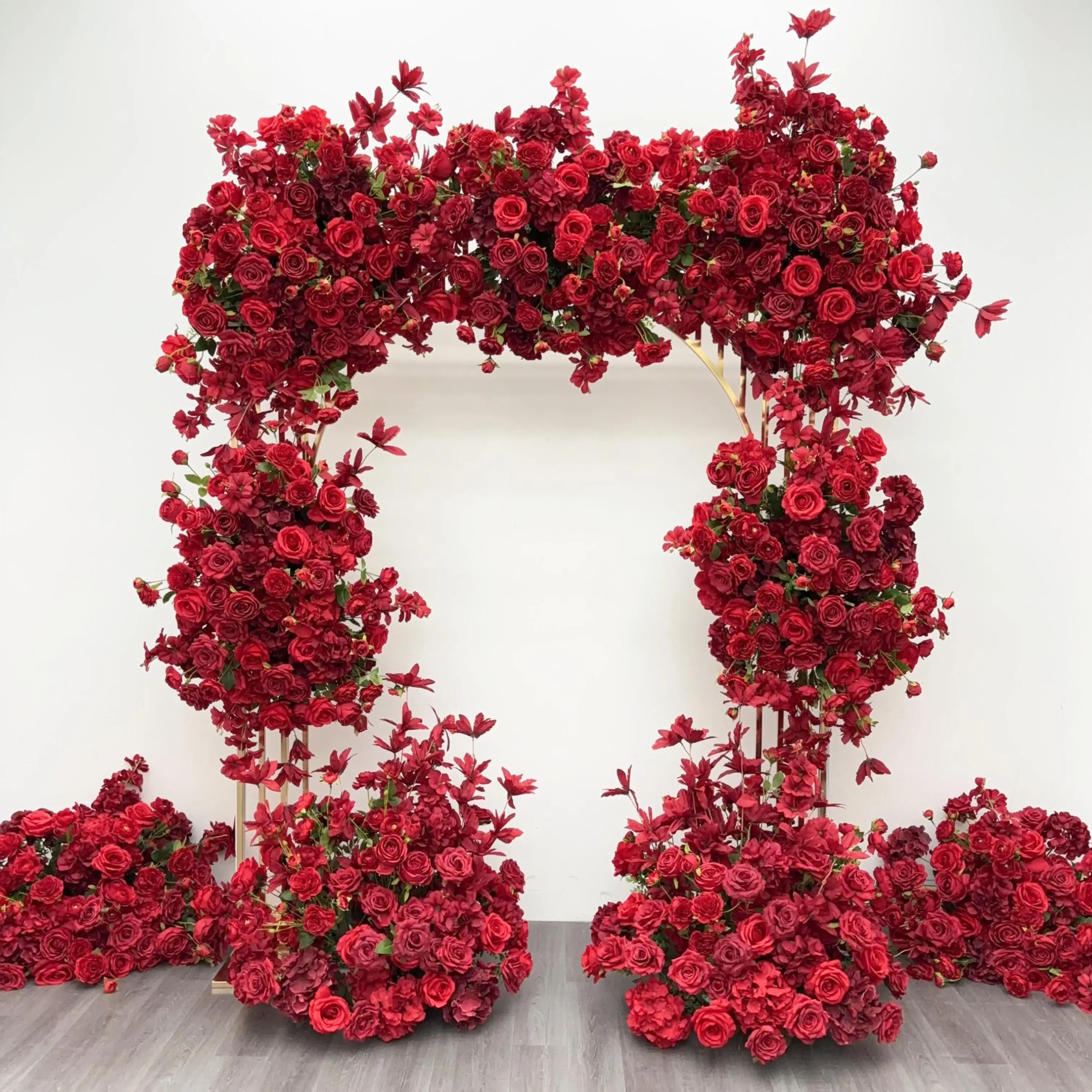 Customized Luxury Wedding  Silk Flower Row&Runner Decorative Flowers Artificial Flower Decoration for Wedding Arch  Arrangement