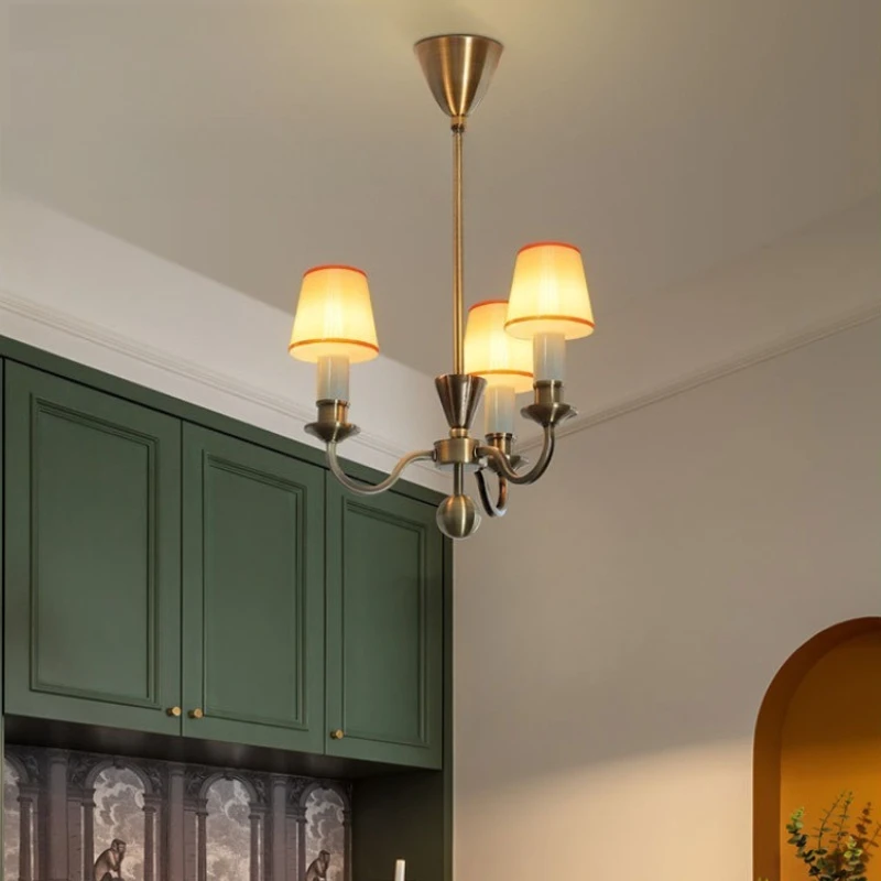 Medieval Retro Aesthetic Metal Pendant Lights Designer Personality Hanging Lamps Living Room Bedroom Restaurant Ceiling Fixture