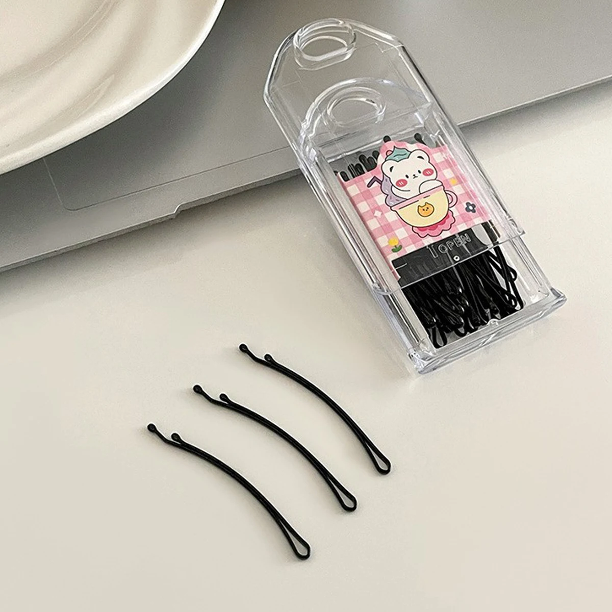 30Pcs/set Fashion Solid Black One Letter Hairpins Hair Clips For Women Girls Party Hair Accessories