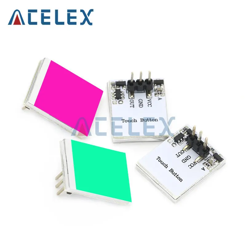 Blue Red Green color Capacitive touch switch button module 2.7V to 6V module anti-jamming is strong HTTM series