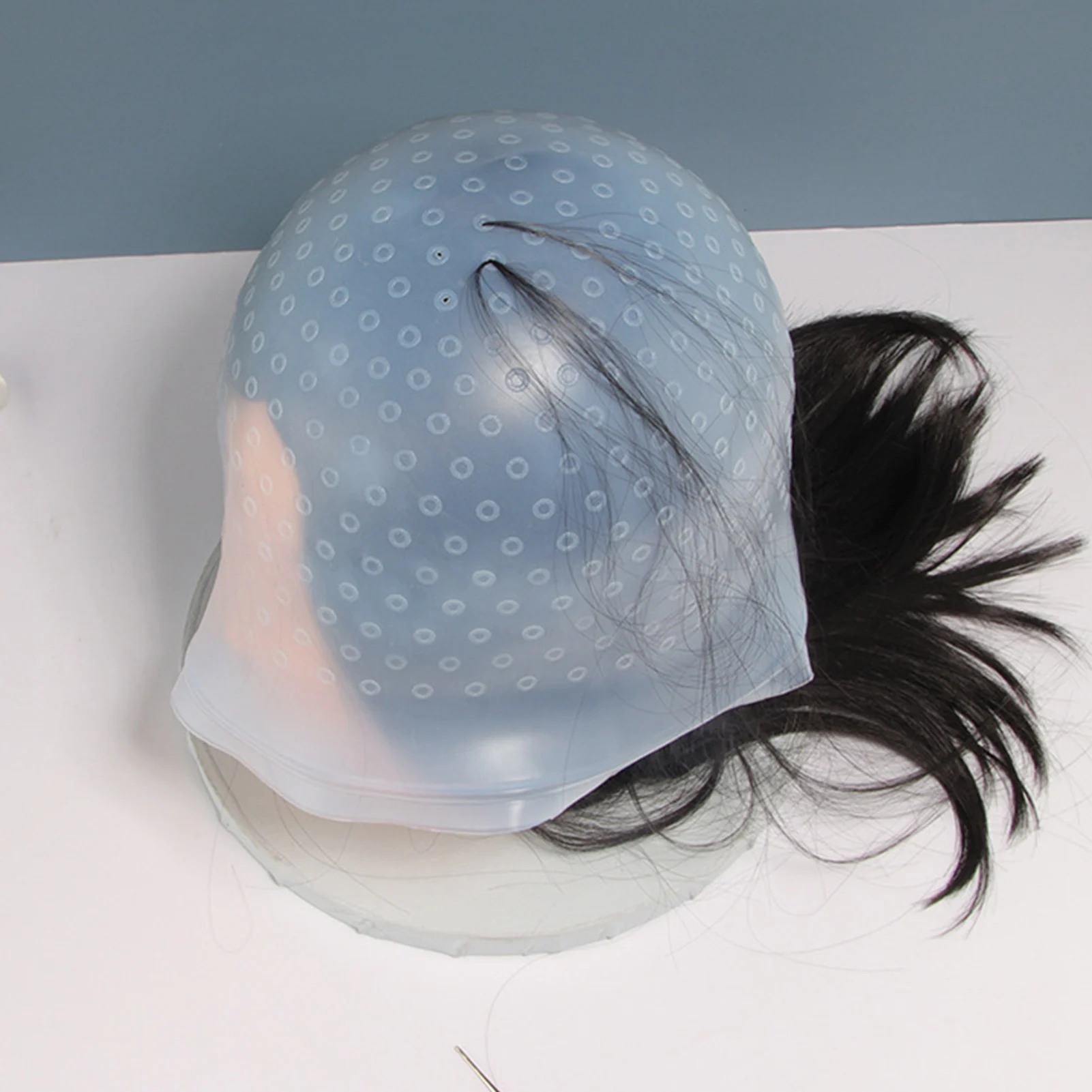 

Hair Highlighting Hair Coloring Highlighting Silicone Salon Hair Dyeing Hairdressing Styling Tool Transparent White