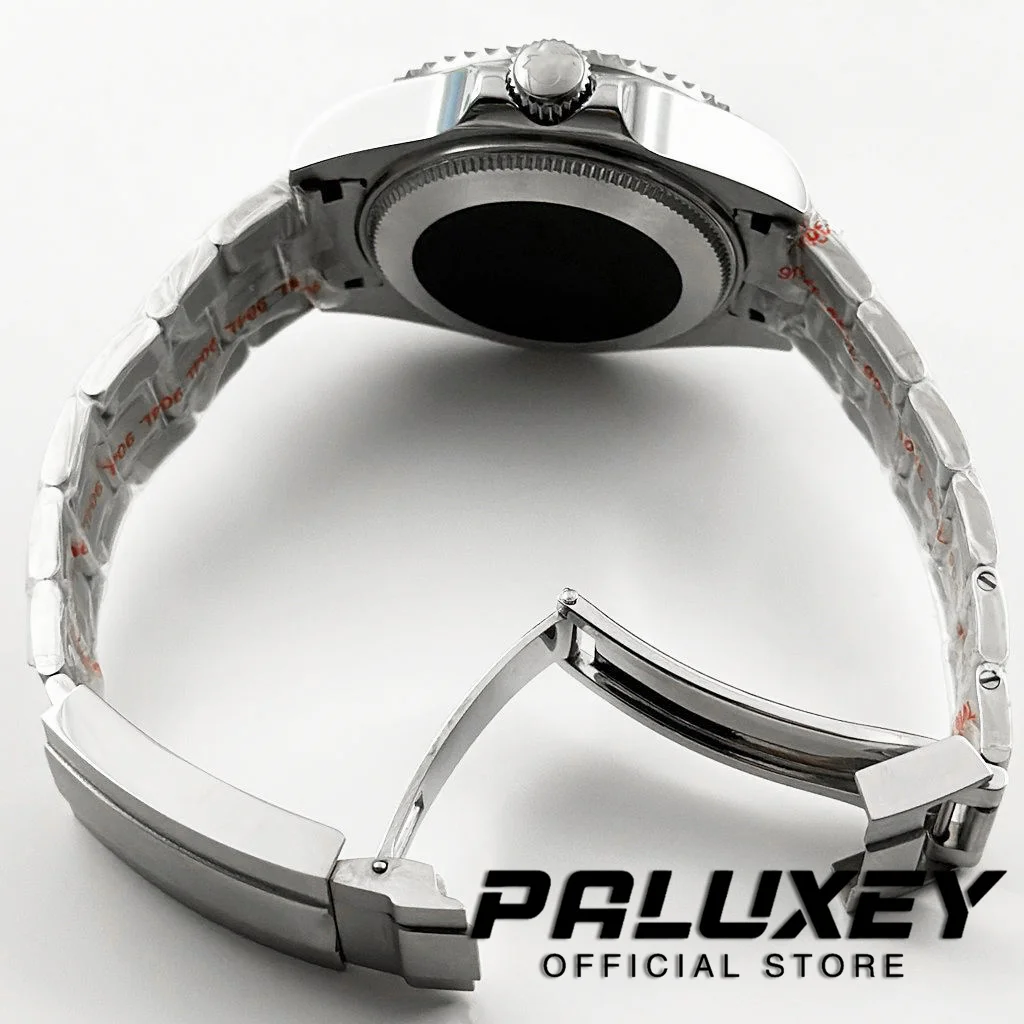 44MM Blue Ceramic Cezel Sapphire Crystal DEEP SEA Homage Big Watch Case With Bracelet Compatible Fit NH35 NH36 NH34 Movement