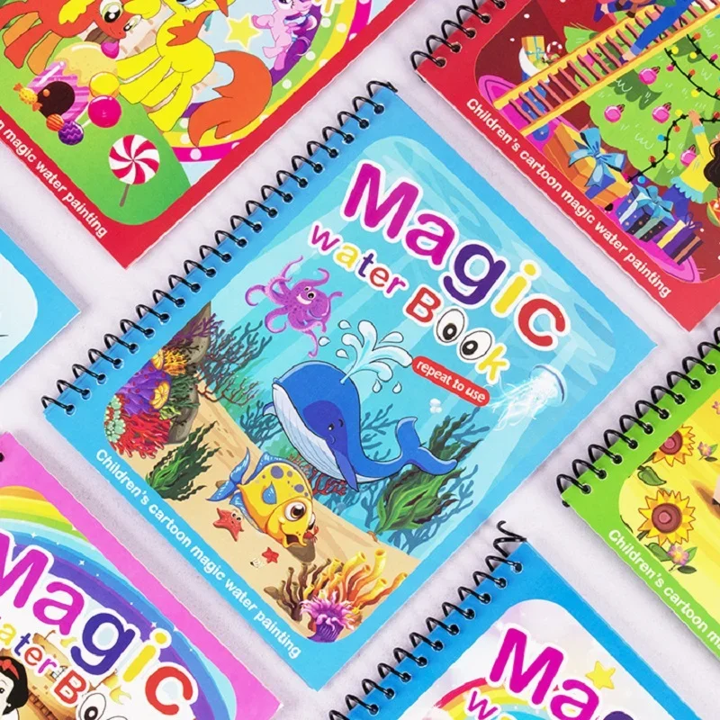 1 PC Reusable Magic Water Drawing Book Painting Drawing Toys Kids Montessori Toys Sensory Early Education Toys for Kids