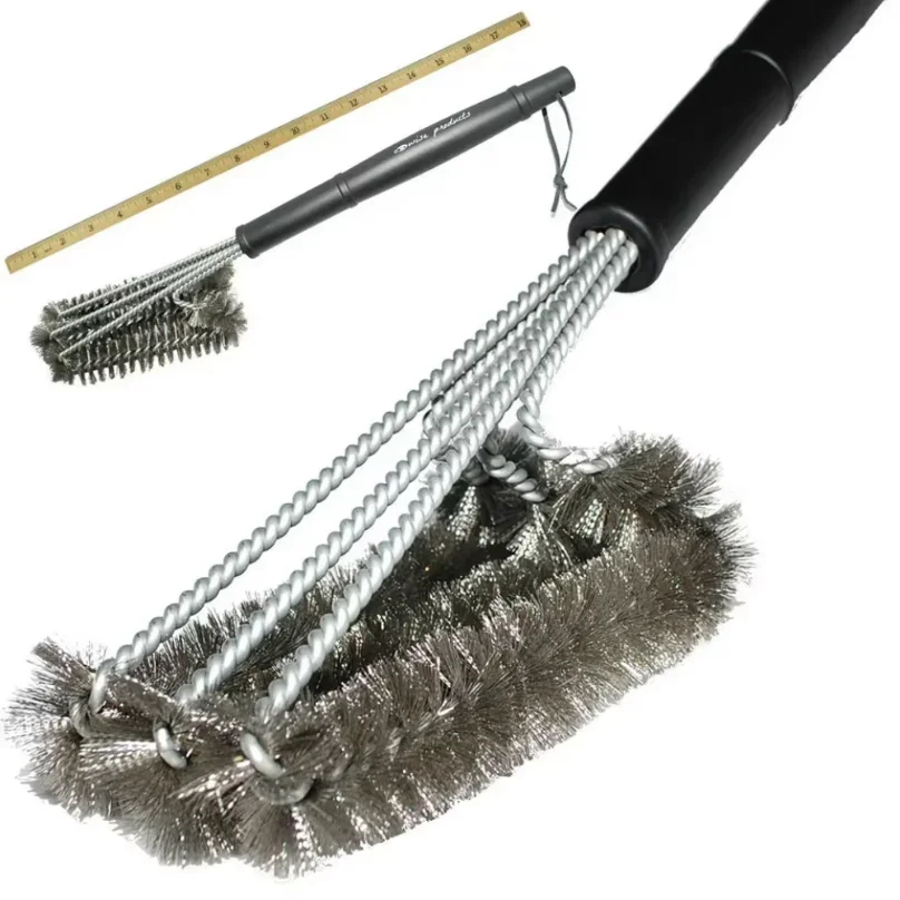 Picture 6: Barbecue Grill BBQ Brush Clean Tool Grill Accessories Stainless Steel Bristles Non-stick Cleaning Brushes Barbecue Accessories