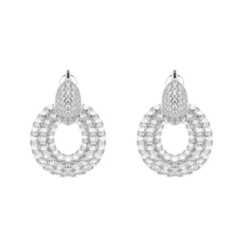 

BELLUX звезды блестящие белые серьги с бриллиантами модные ювелирные изделия круглые серьги женские из серебра 925 пробы с синтетическим цирконом