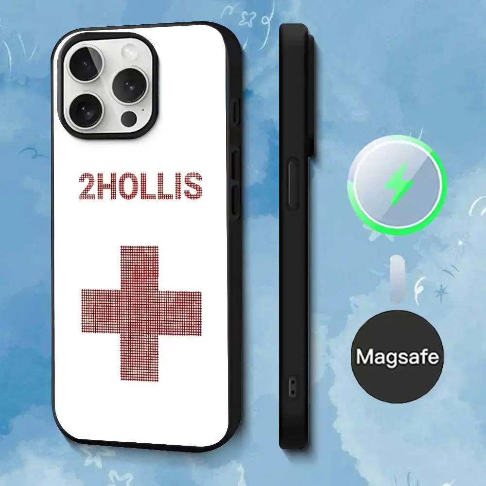 Casing Ponsel Album Singer 2hollis Untuk iPhone 17,16,15,14,13,12,11,Pro,Max,Plus,Mini,SE4,E Pengisian Daya Nirkabel Magnetik Magsafe