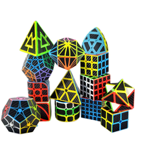 QIYI MOYU Fanxin Full kinds Cube 2x2 3x3x3 4x4 5x5 Carbon Fiber Sticker Speed Magic Cubes Puzzle Adult Children Kids Gift Toy