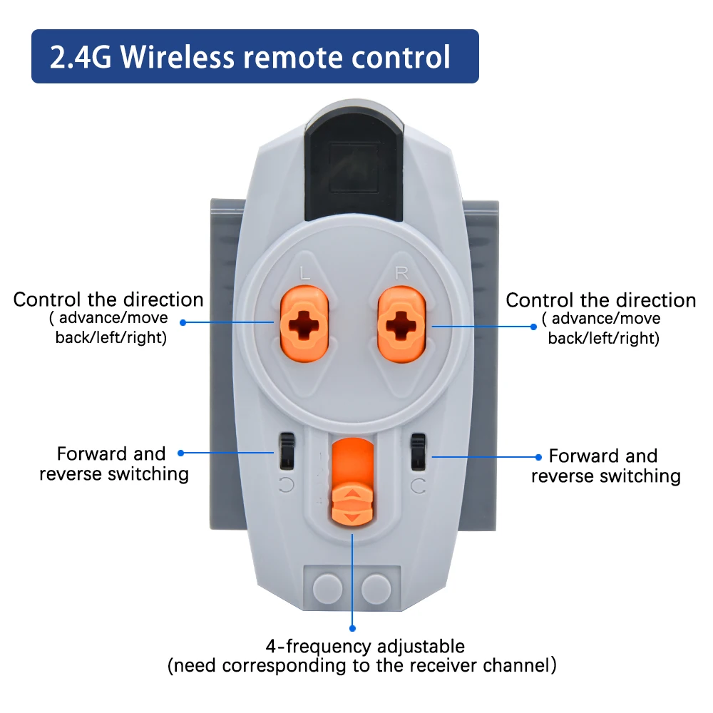 Wireless Receiver/Remote Control /Power Light /Extension Cord Electronic MOC Building Blocks Accessories For Lego Motor Toys