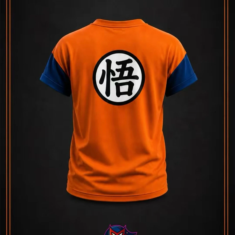 New Dragon Ball Son Goku Cosplay 3D T-Shirt And Pants Set Men And Women Casual Sports Set, Oversized Quick Drying Training Set