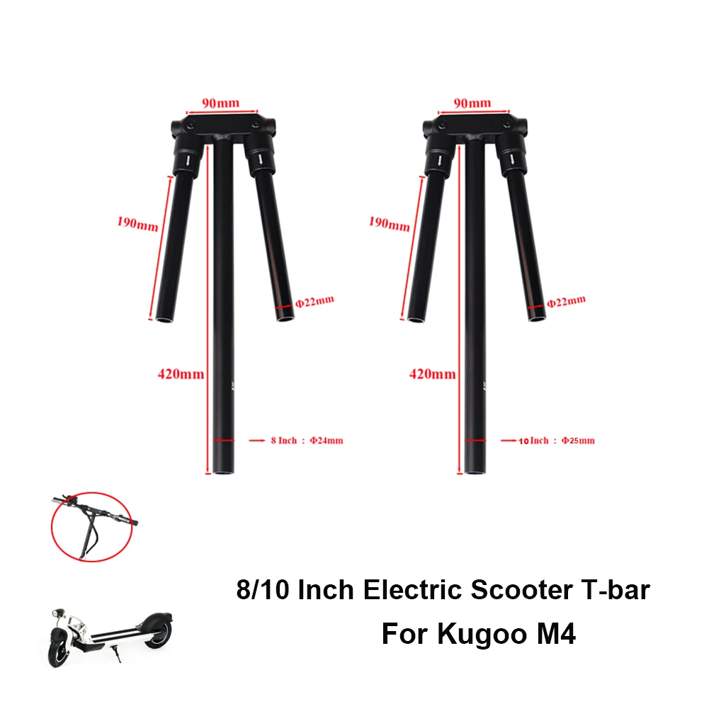 8Inch 10Inch Folding T Shape Kick Scooter Handlebar Handle Bar For Kugoo M4 Speedway Electric Scooter T-bar Refitted Accessories