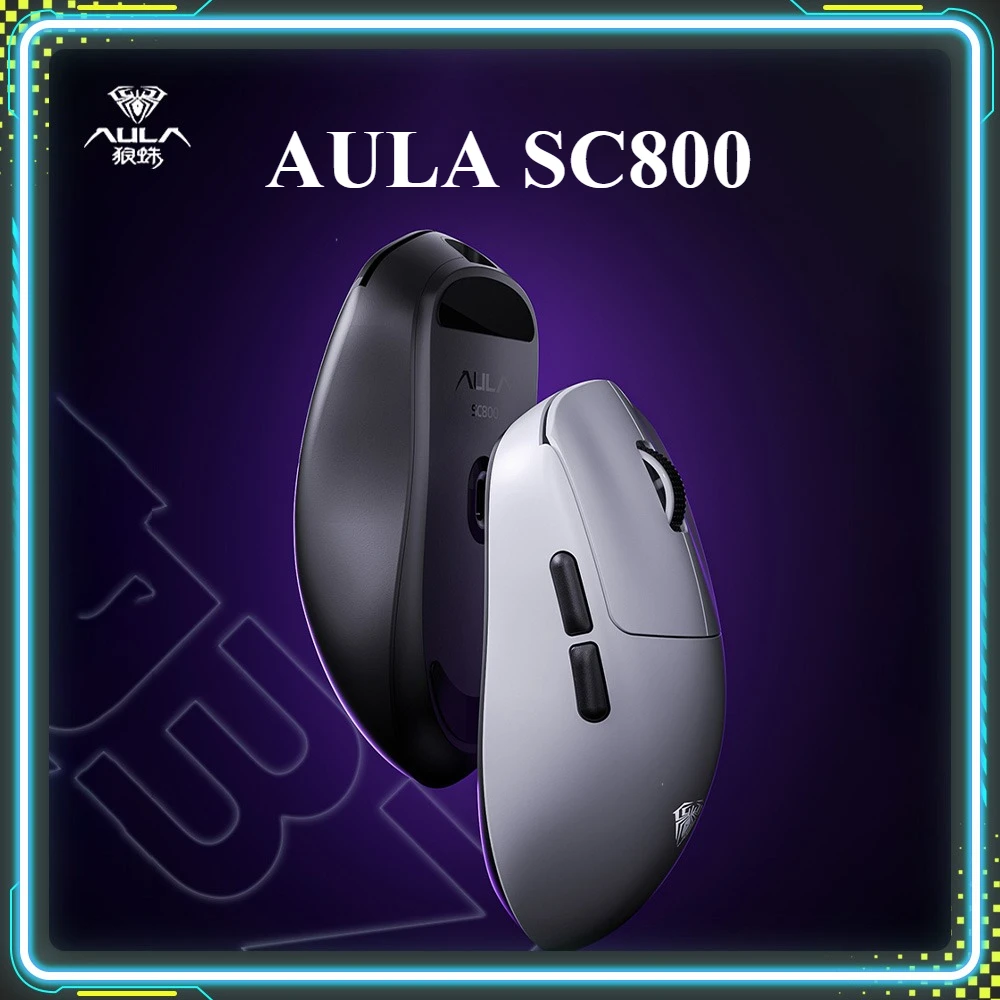 

Игровая мышь Aula SC800 Paw3395 Sensor 8K 37g Сверхлегкая беспроводная мышь 2,4 г по индивидуальному заказу ПК Аксессуары для киберспорта и геймеров Подарок