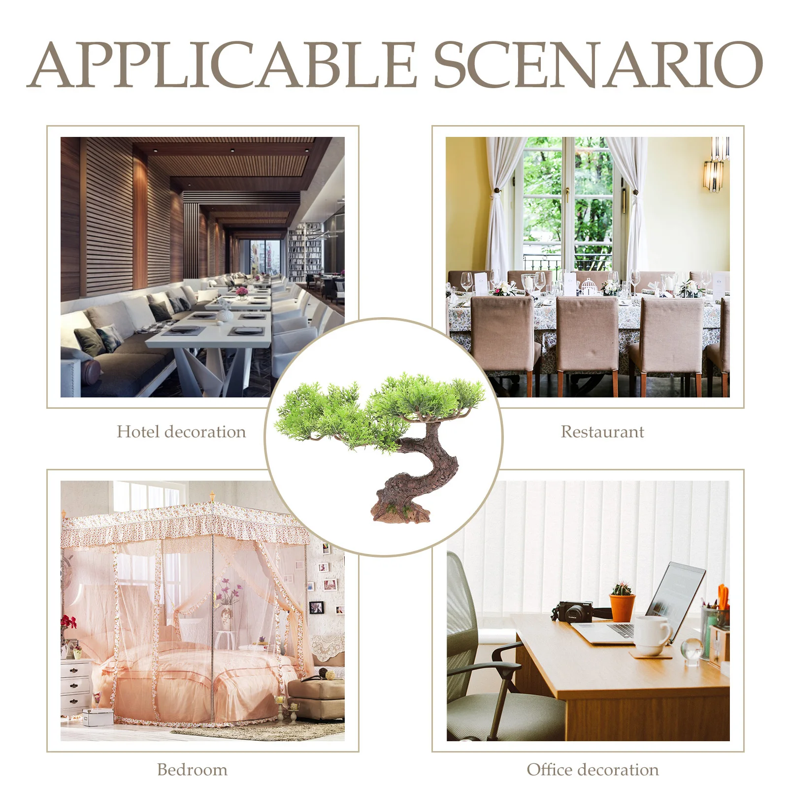 

Mini Cedar Tree Creative Artificial Tree Decoration for Home Desk Micro Landscape No Maintenance Needed Realistic